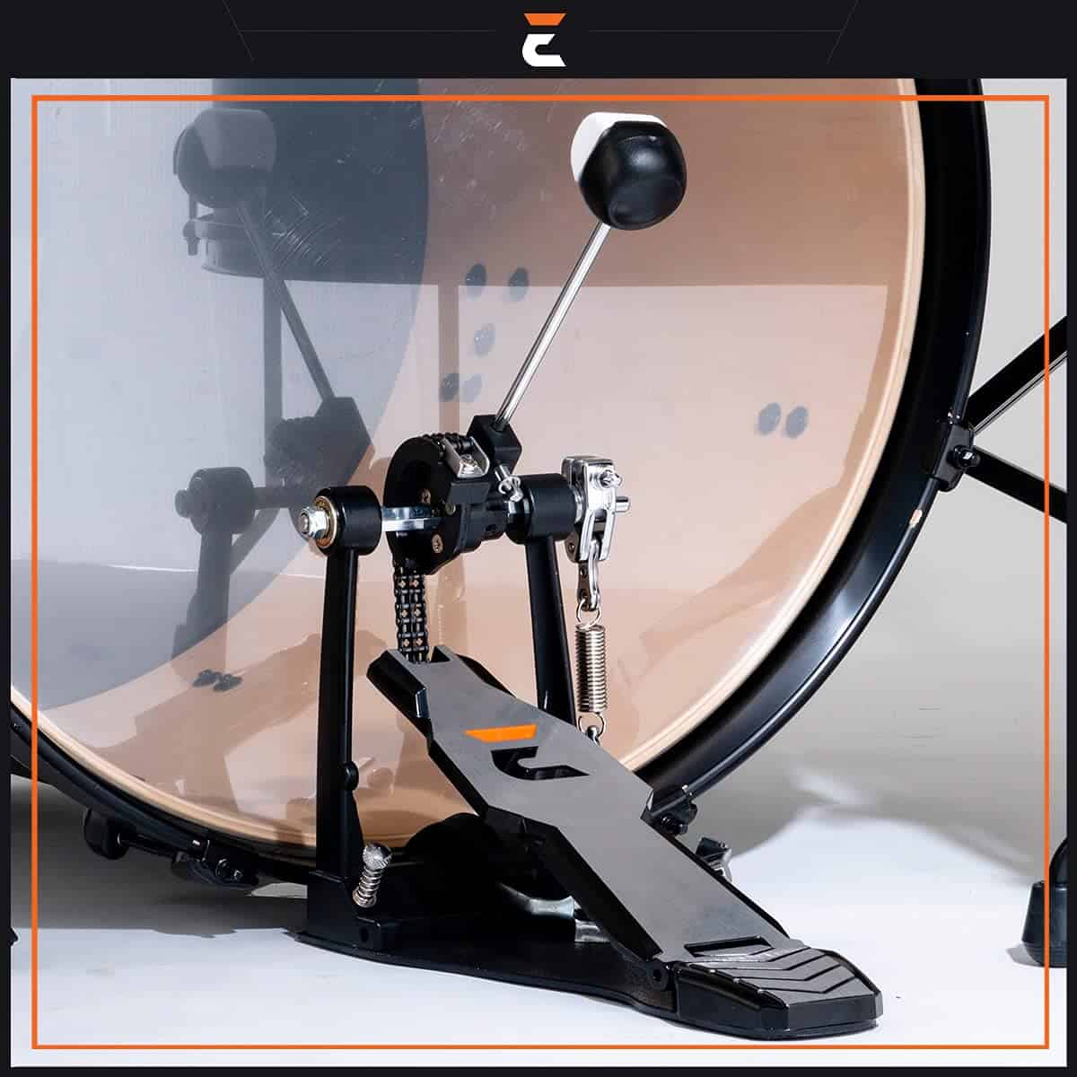 Pedal Premium de Bombo simple, Diseño de Hardware Edge - Imagen 3