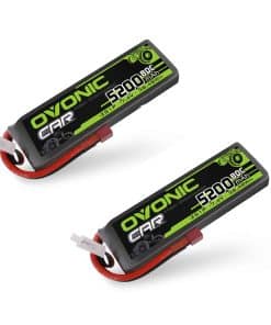 Batería de Lipo OVONIC 7.4V 2S 5200mAh 80C con Estuche