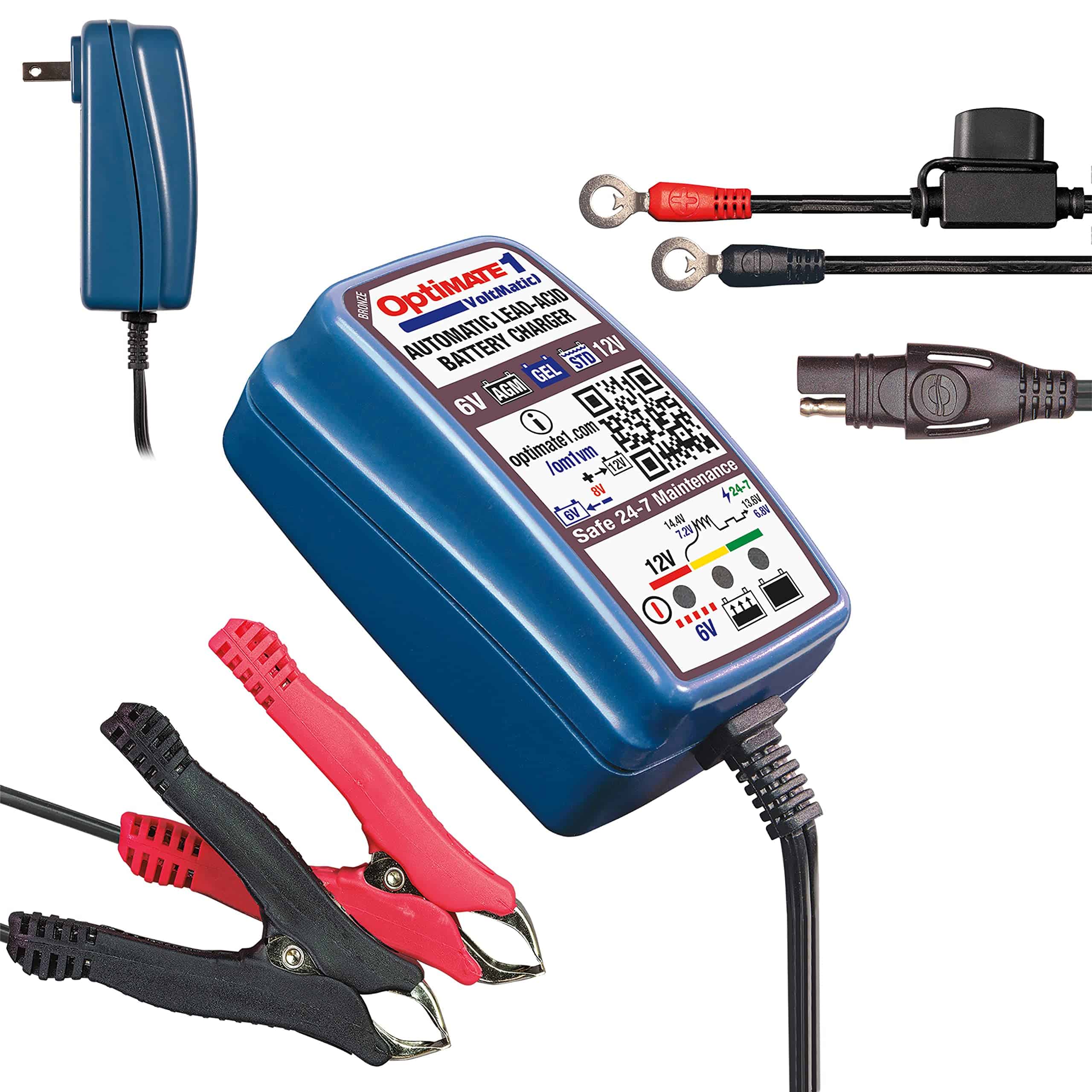 Cargador y mantenedor de baterías Tecmate Optimate 1