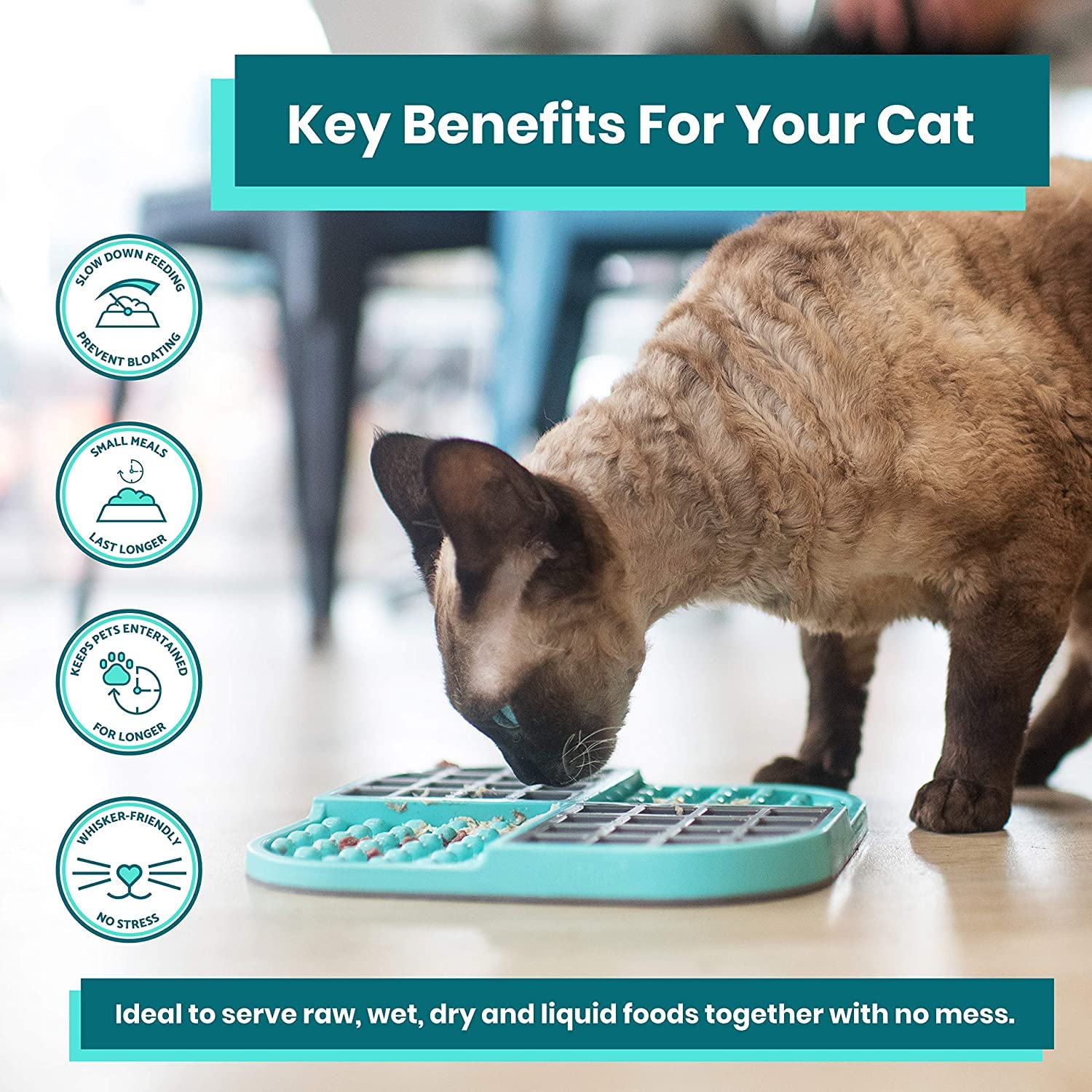 LickiMat Slomo, Mat lamedor de alimentación lenta para - Imagen 5