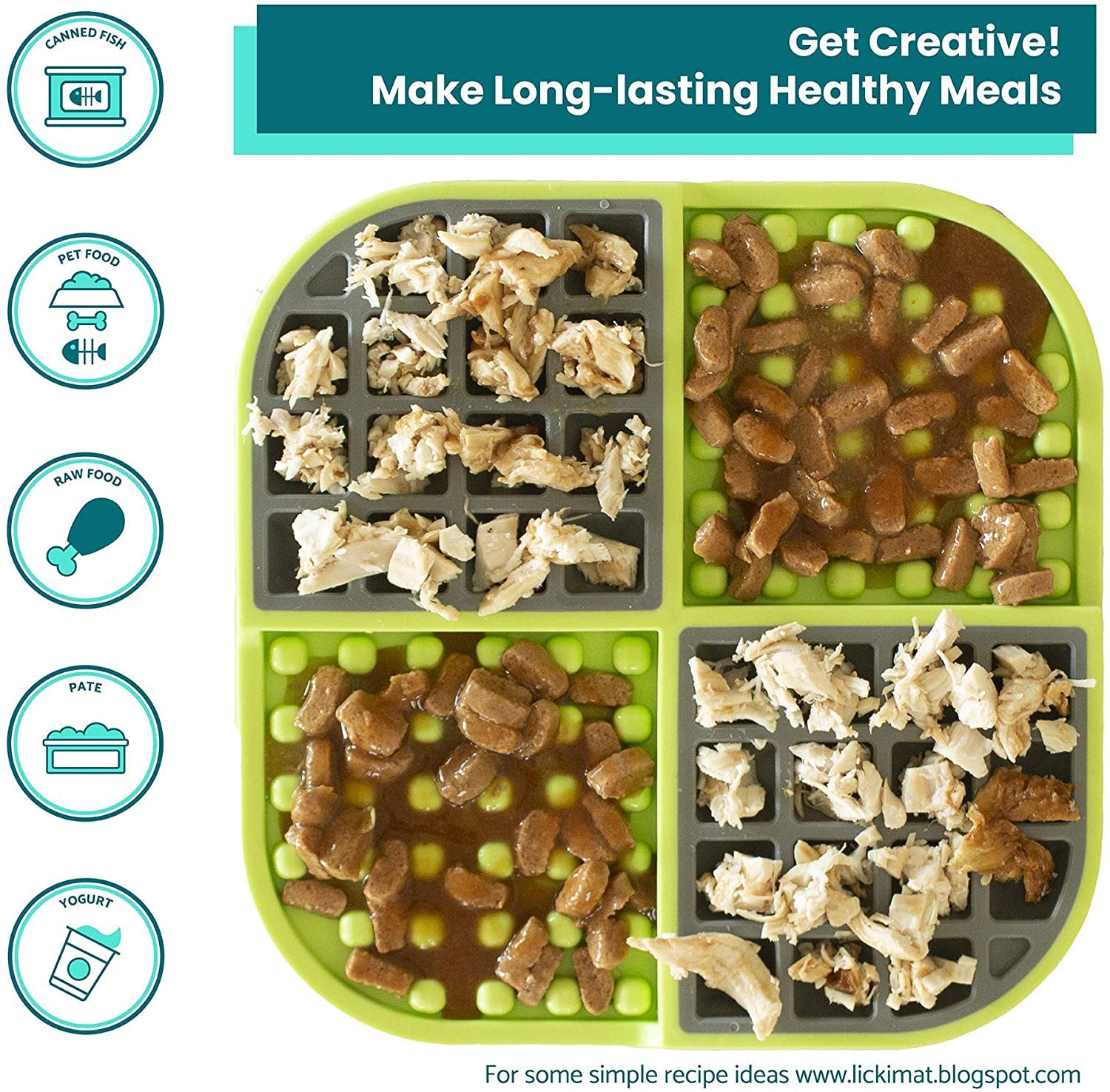 LickiMat Slomo, Mat lamedor de alimentación lenta para - Imagen 6