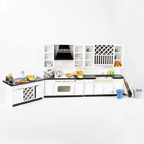 Set de Muebles de Cocina en Miniatura Escala 1:12 de madera - Imagen 6