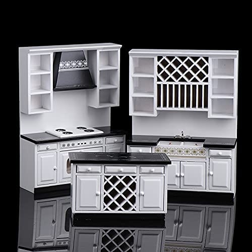 Set de Muebles de Cocina en Miniatura Escala 1:12 de madera - Imagen 3