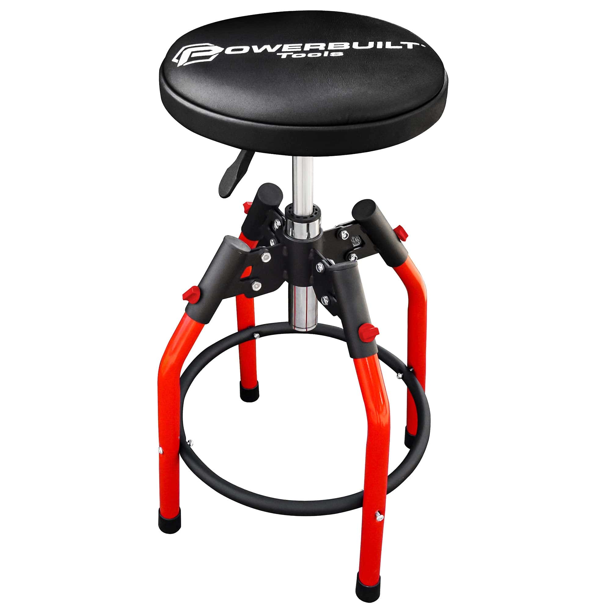 Taburete giratorio Powerbuilt para taller, asiento
