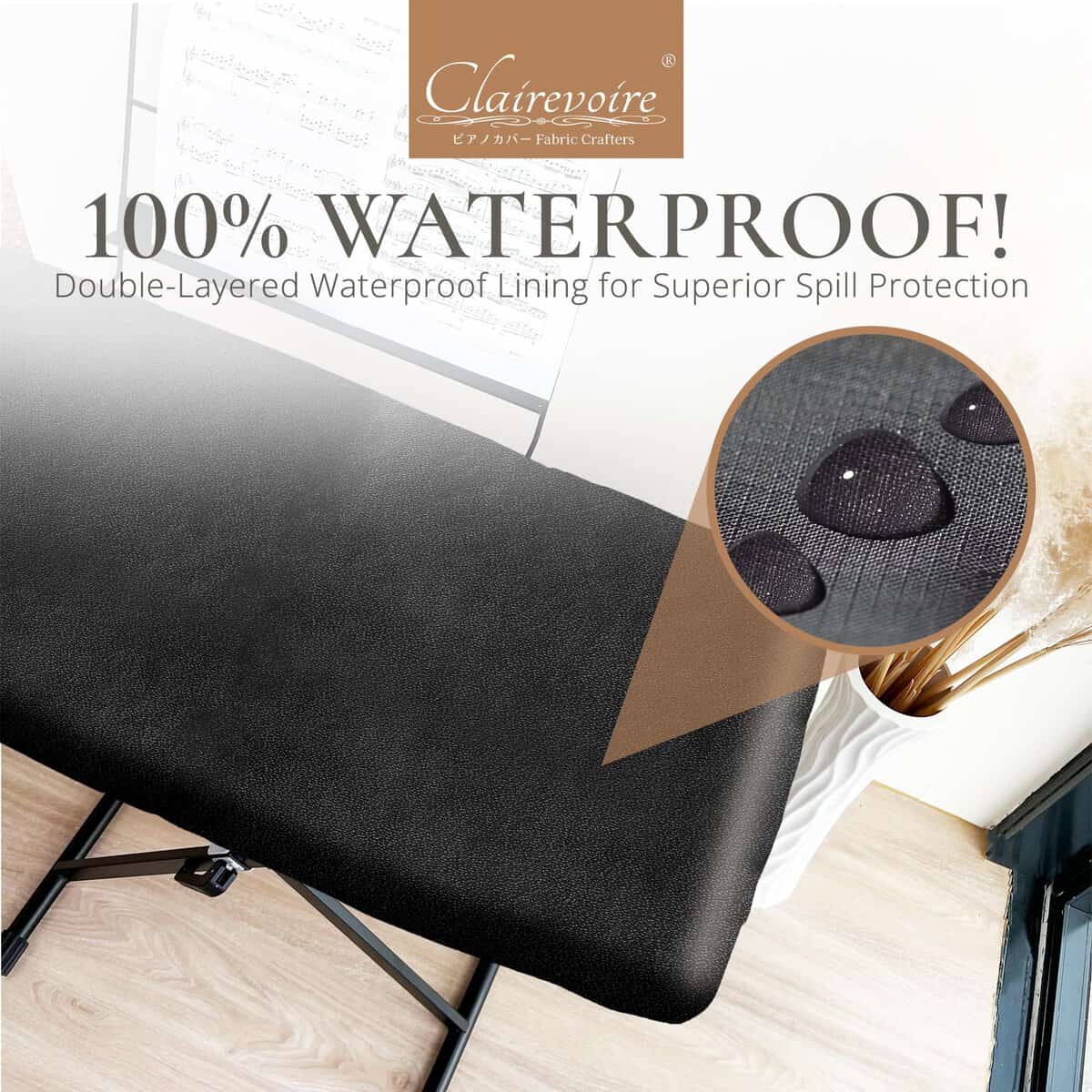Clairevoire Cubierta Impermeable de Teclado de Piano para - Imagen 6