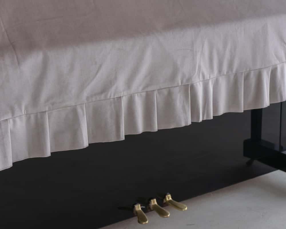 Cubierta de Piano Vertical Clairevoire -Champagne - Imagen 4