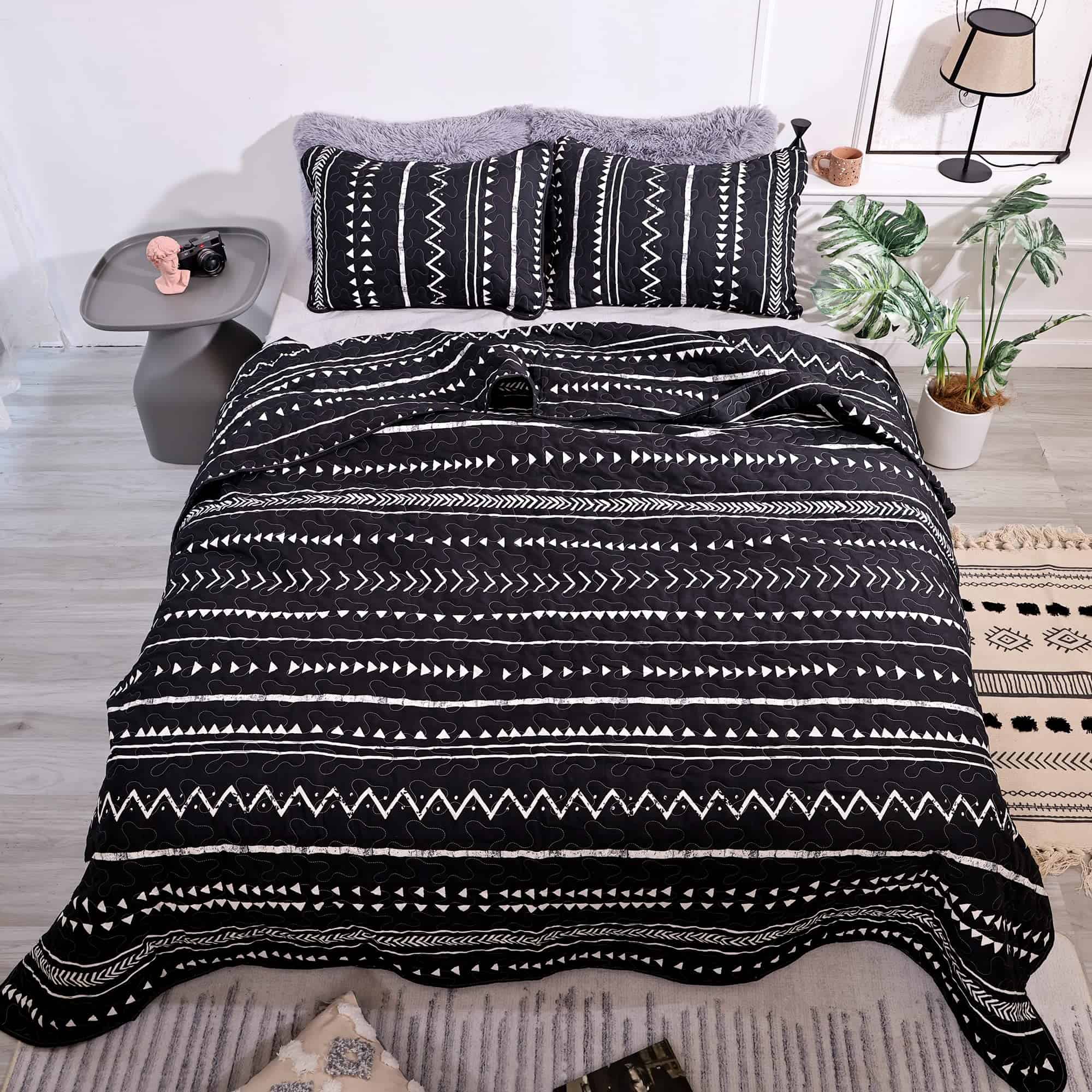 Colcha Boho Queen JANZAA Colcha de Cama Queen Size Ropa de - Imagen 8