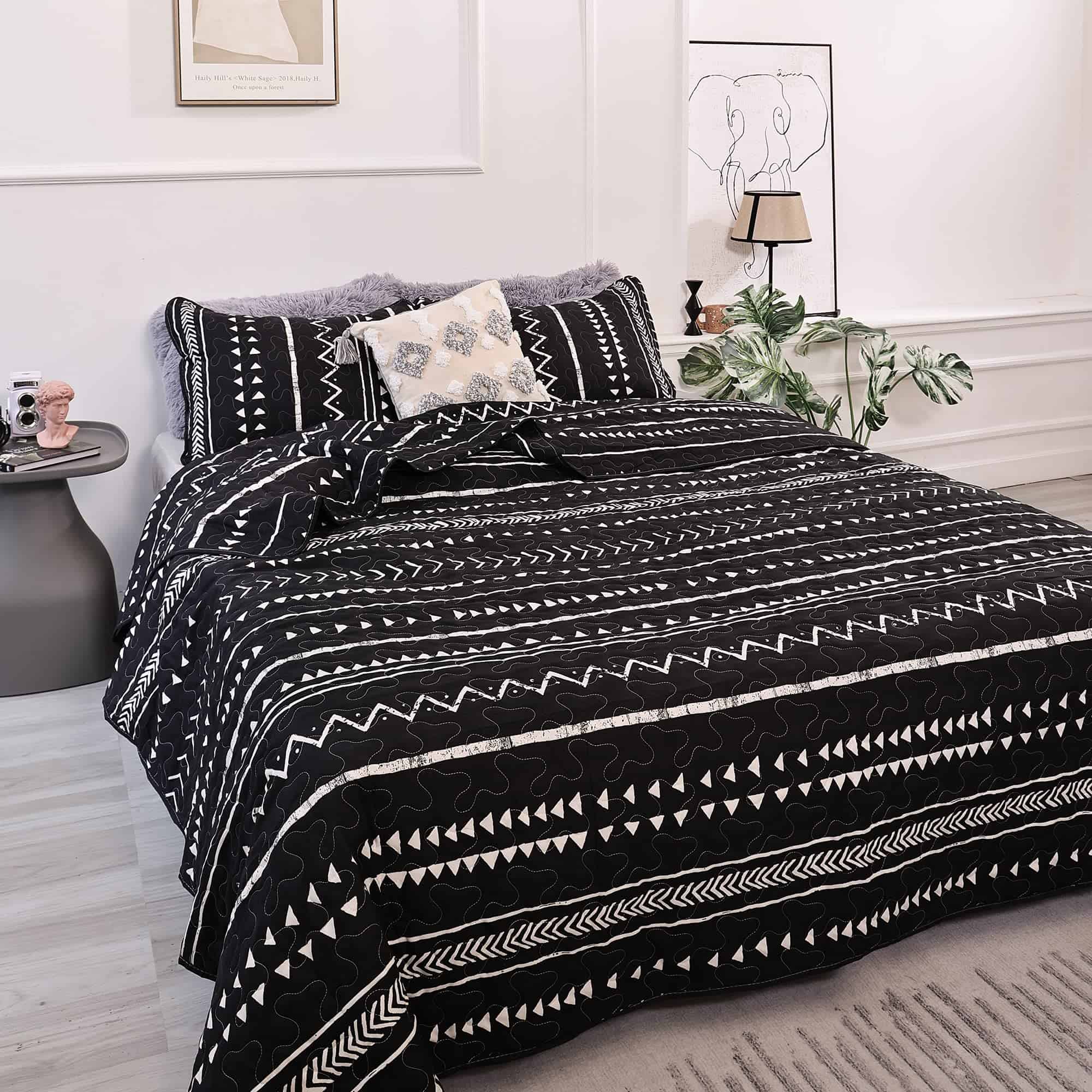 Colcha Boho Queen JANZAA Colcha de Cama Queen Size Ropa de - Imagen 3