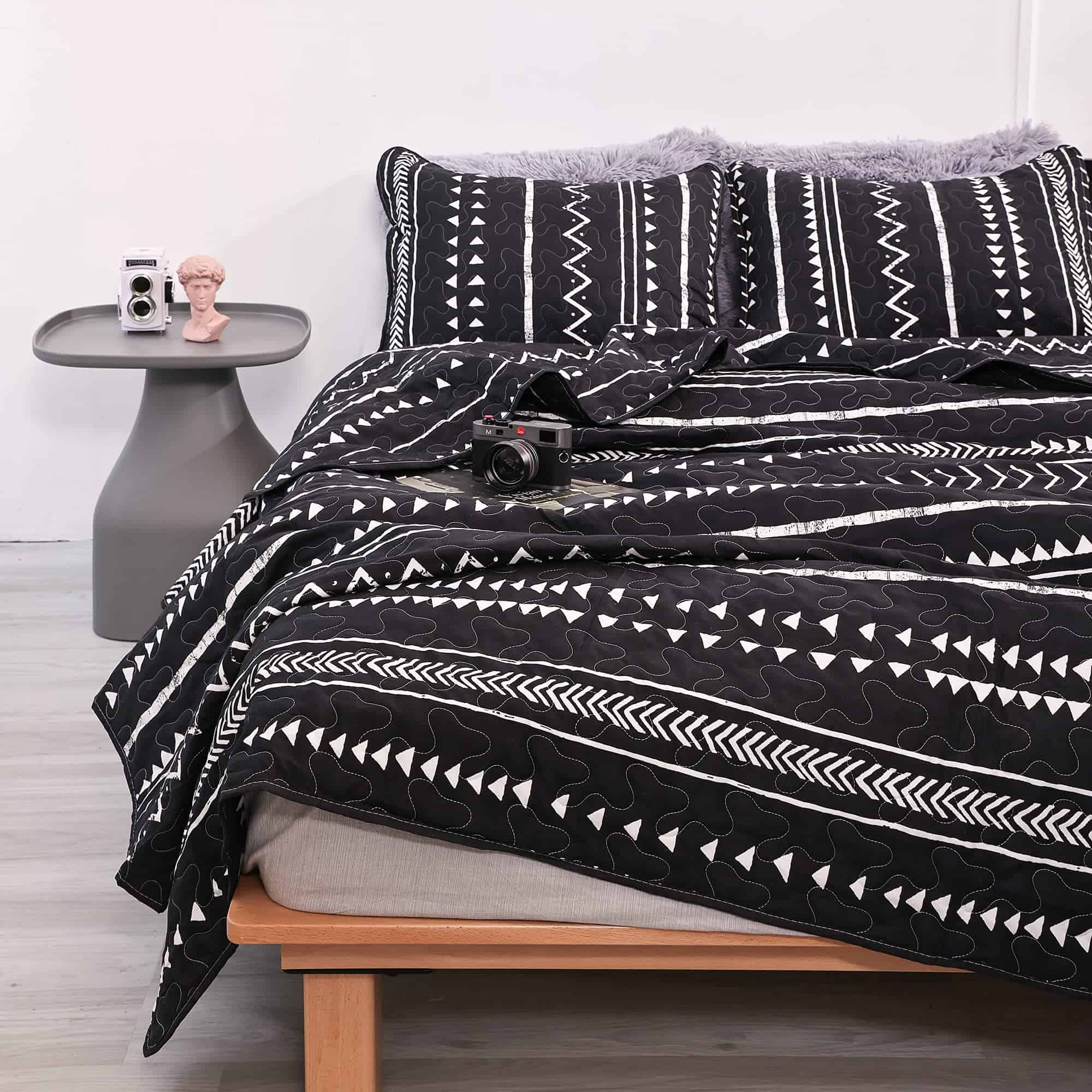 Colcha Boho Queen JANZAA Colcha de Cama Queen Size Ropa de - Imagen 7