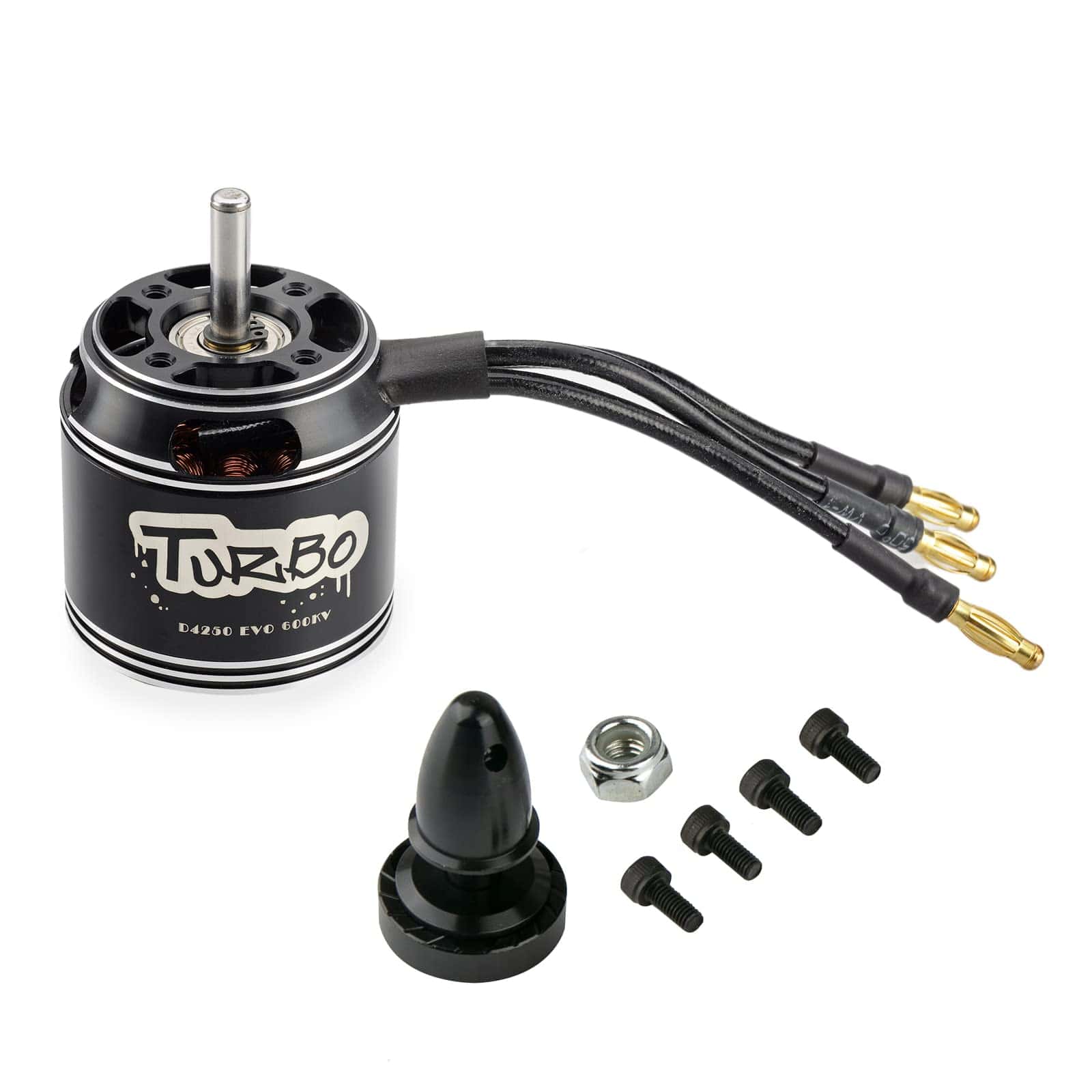 Motor sin escobillas D4250EVO 600KV de FLASH HOBBY, Motor