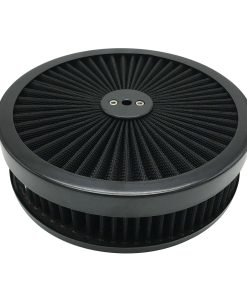 Filtro de aire redondo completo de 9''X2'' X-AVION negro