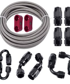 Kit de línea de combustible 6AN PTFE Manguera E85 Acero