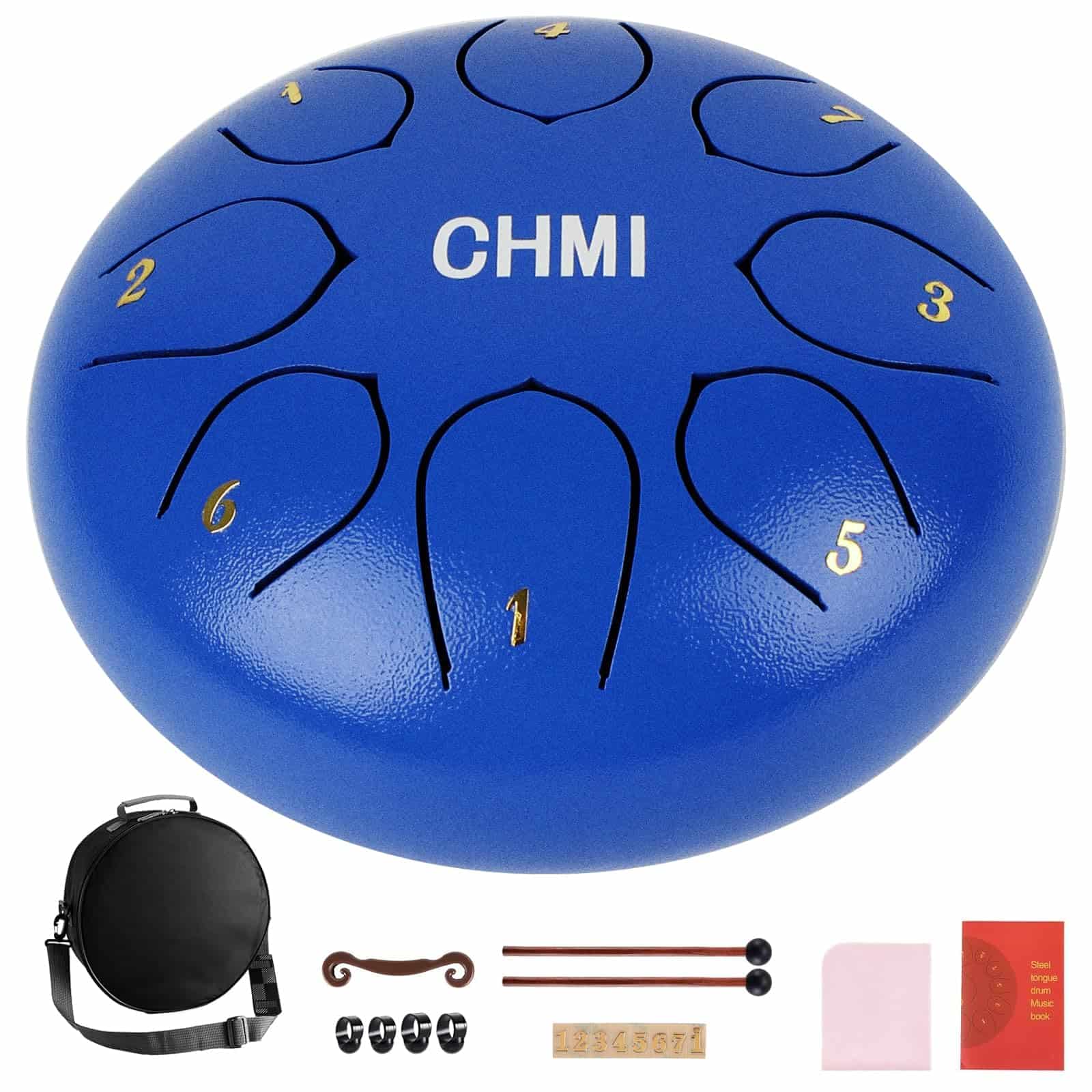 Steel Tongue Drum, CHMI 8 Notas 6 pulgadas Instrumento de