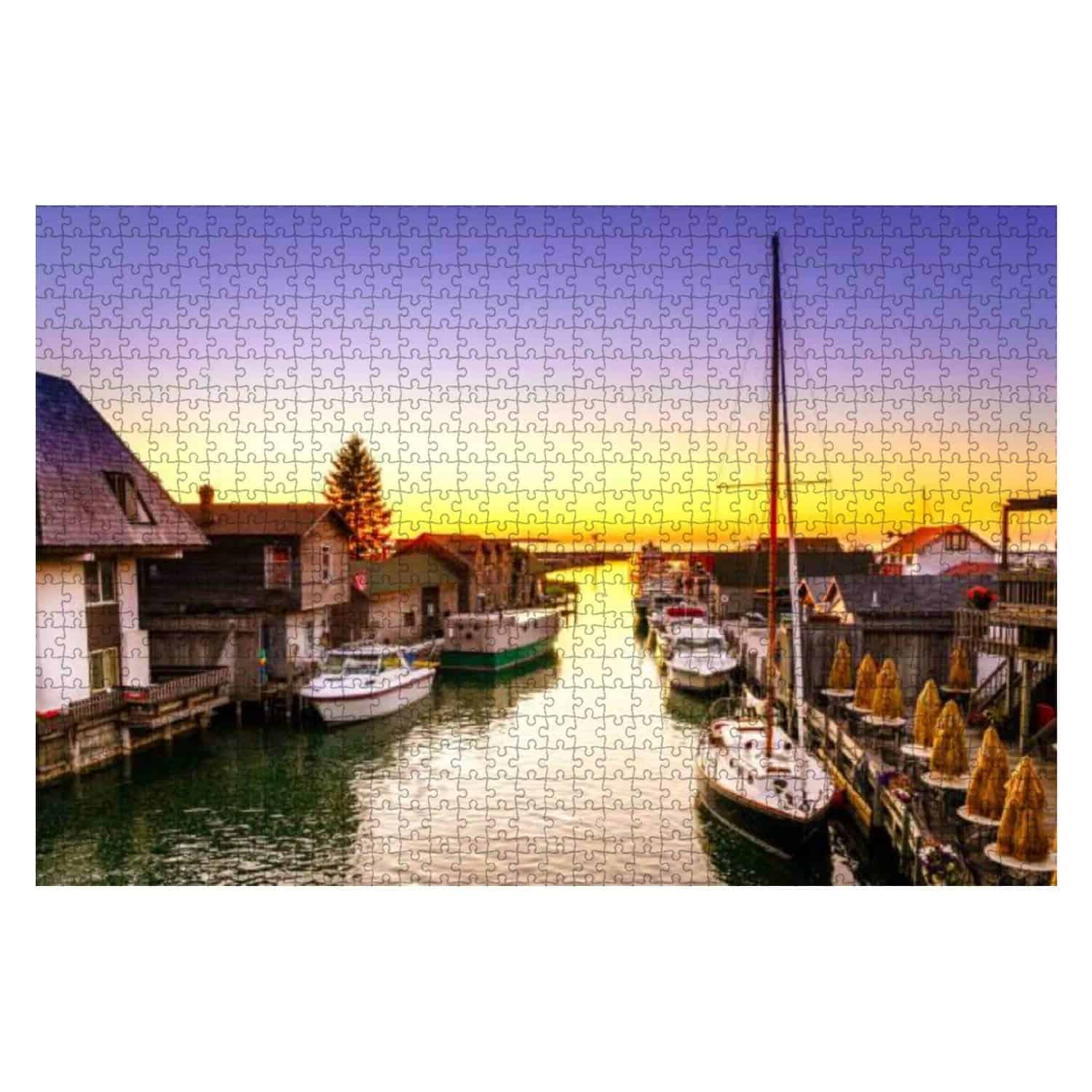 Rompecabezas de Madera 1000 Piezas Atardecer en Leland