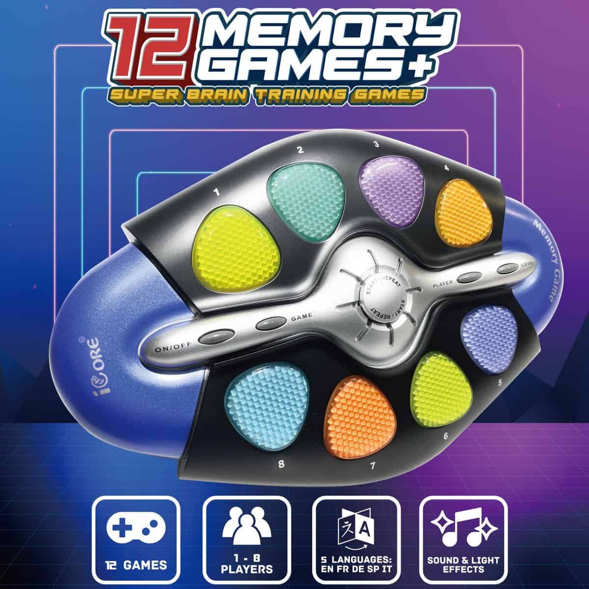 Juego de Memoria Electrónico iCore, Juegos Portátiles para - Imagen 6