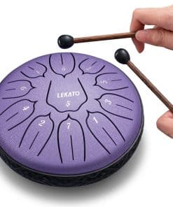 Steel Tongue Drum 6 Pulgadas 11 Notas, LEKATO Tambor de