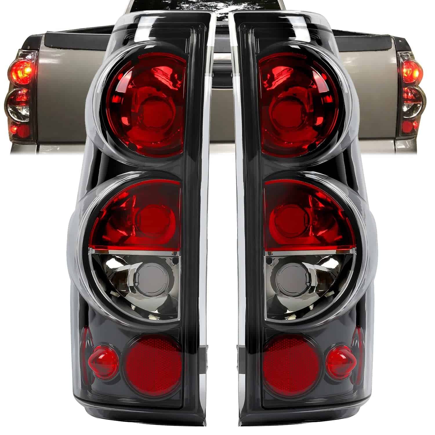 Par de Luces Traseras HECASA Compatible con Chevy Silverado