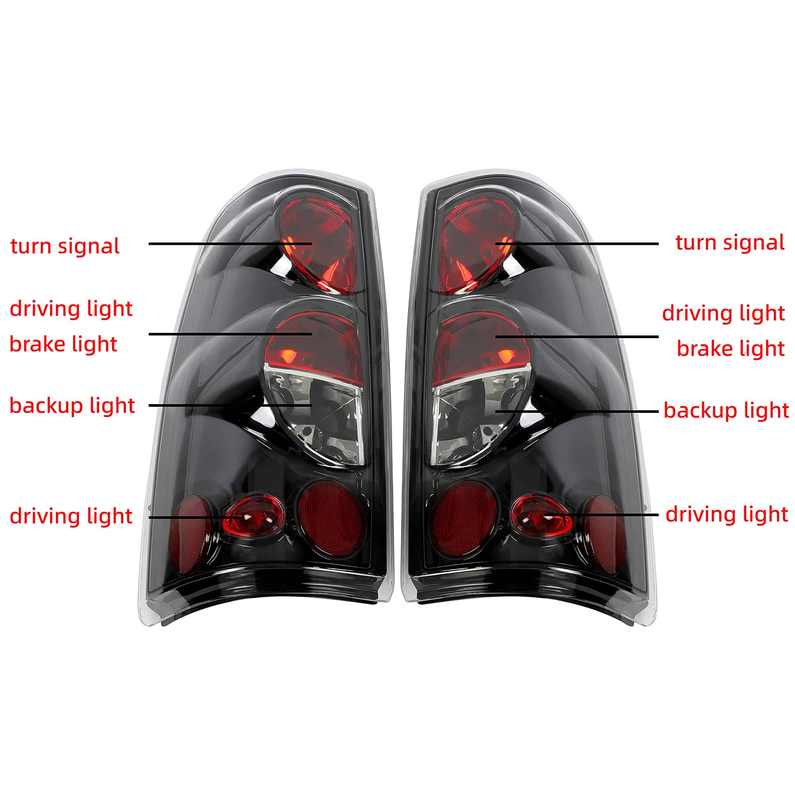 Par de Luces Traseras HECASA Compatible con Chevy Silverado - Imagen 8