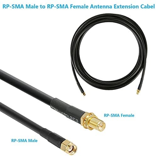 Cable de Extensión WIZACE de 50 pies RP-SMA Macho a RP-SMA - Imagen 5