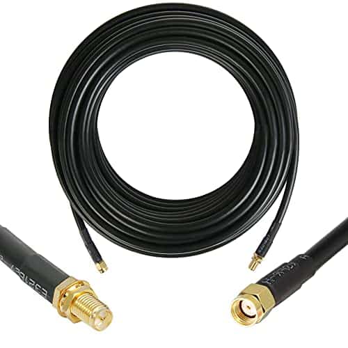 Cable de Extensión WIZACE de 50 pies RP-SMA Macho a RP-SMA