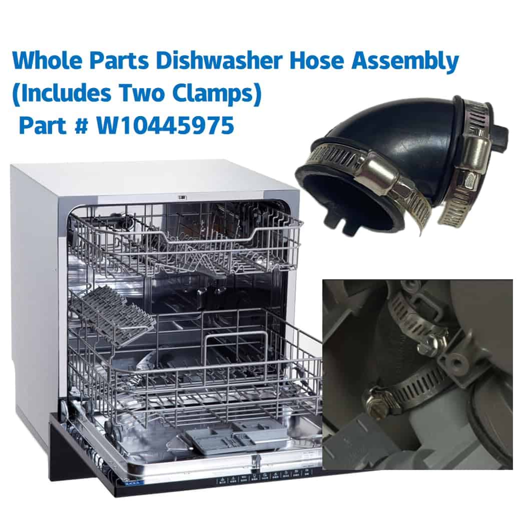 Manguera de bomba de circulación de lavavajillas W10445975 - Imagen 4