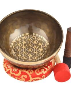 Set de Cuenco Tibetano del Himalaya - 100% Hecho a Mano 7"