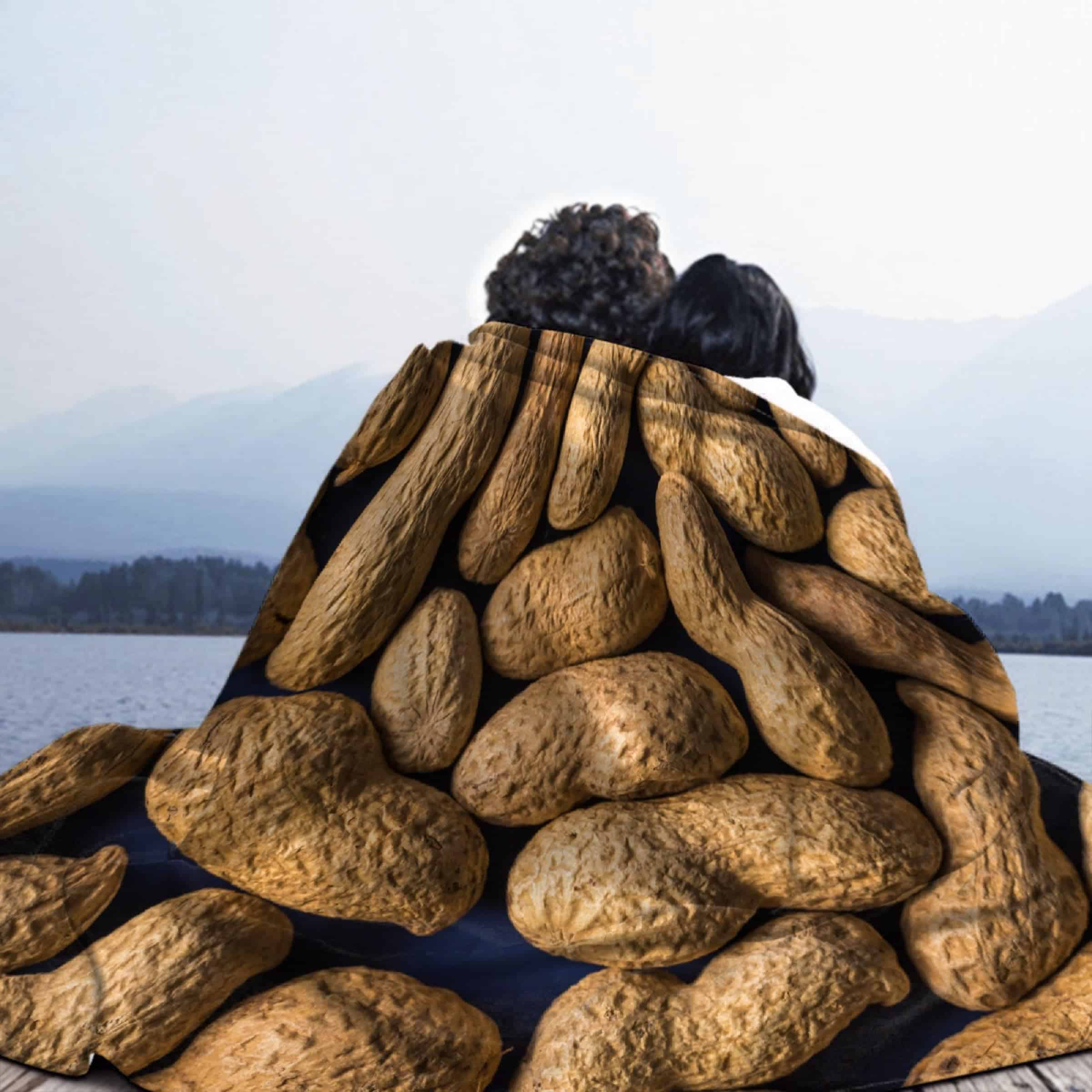 Manta de Cacahuate Divertida para Sofá, Sillas, Cama, Buen - Imagen 8