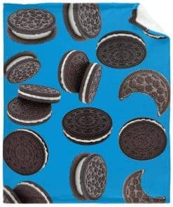 Manta MATCHASTAR galletas de chocolate azul súper suave