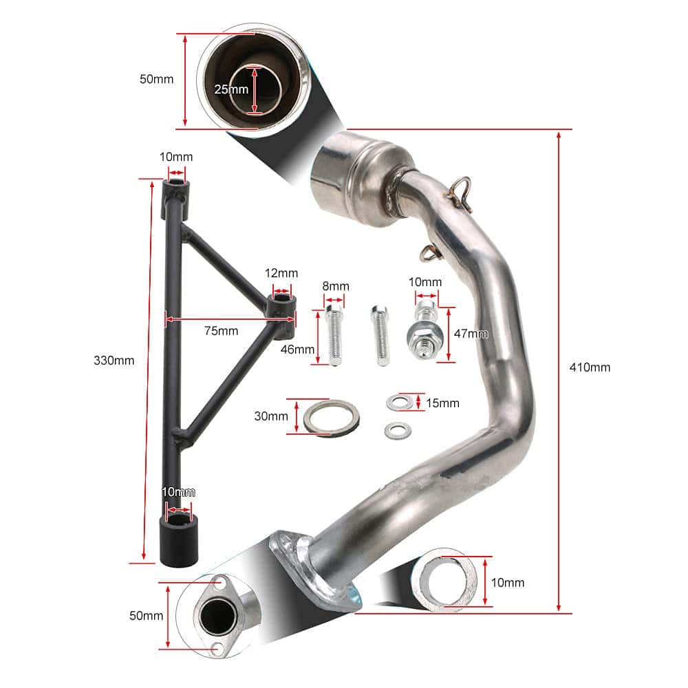 Silenciador Anngo para motor GY6 de scooter moped ATV de - Imagen 4