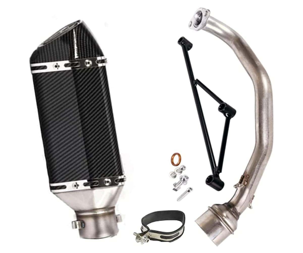 Silenciador Anngo para motor GY6 de scooter moped ATV de