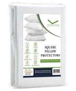 Fundas de Almohada Hudson Comfort 20x20 - 100% Impermeable,