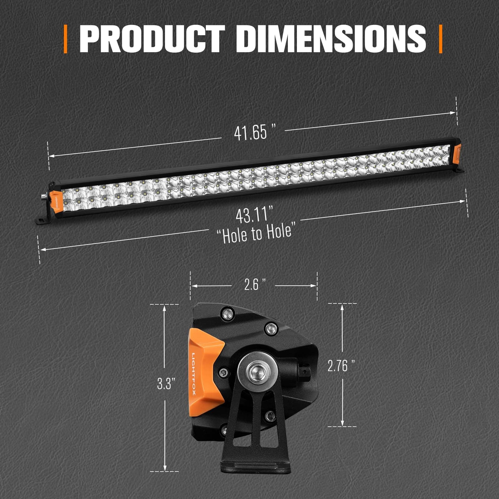Barra de luz LED LIGHTFOX de 40 pulgadas con conector DT - - Imagen 3