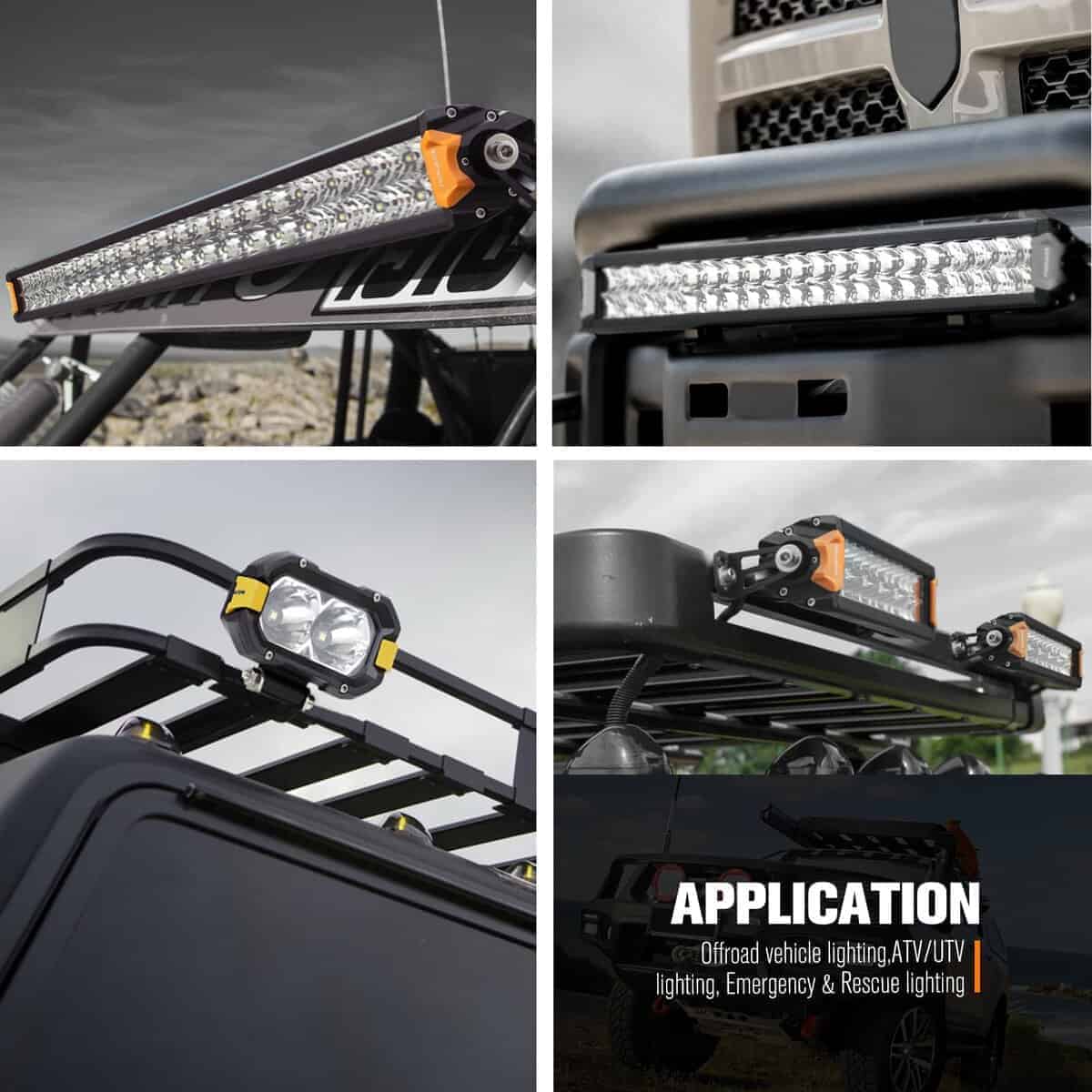 Barra de luz LED LIGHTFOX de 20 pulgadas de doble fila 120W - Imagen 10