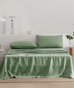 Conjunto de sábanas de lino EVERLY tamaño individual, 100%