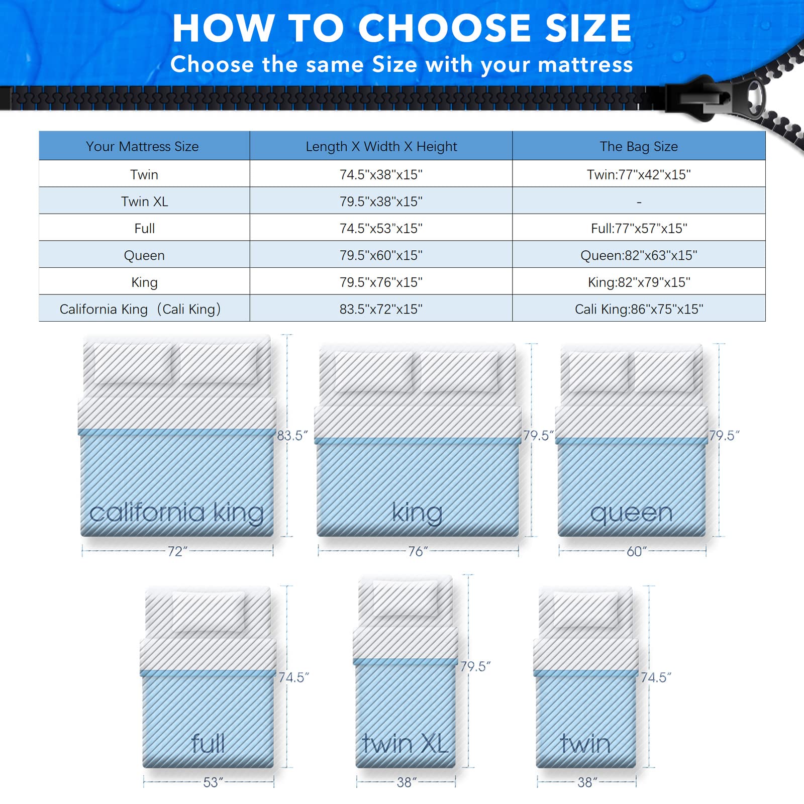 Bolsa de colchón AlexHome para mudanzas y almacenamiento, - Imagen 4