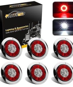 Partsam 6Pcs 4 Pulgadas Luces Traseras de Remolque LED