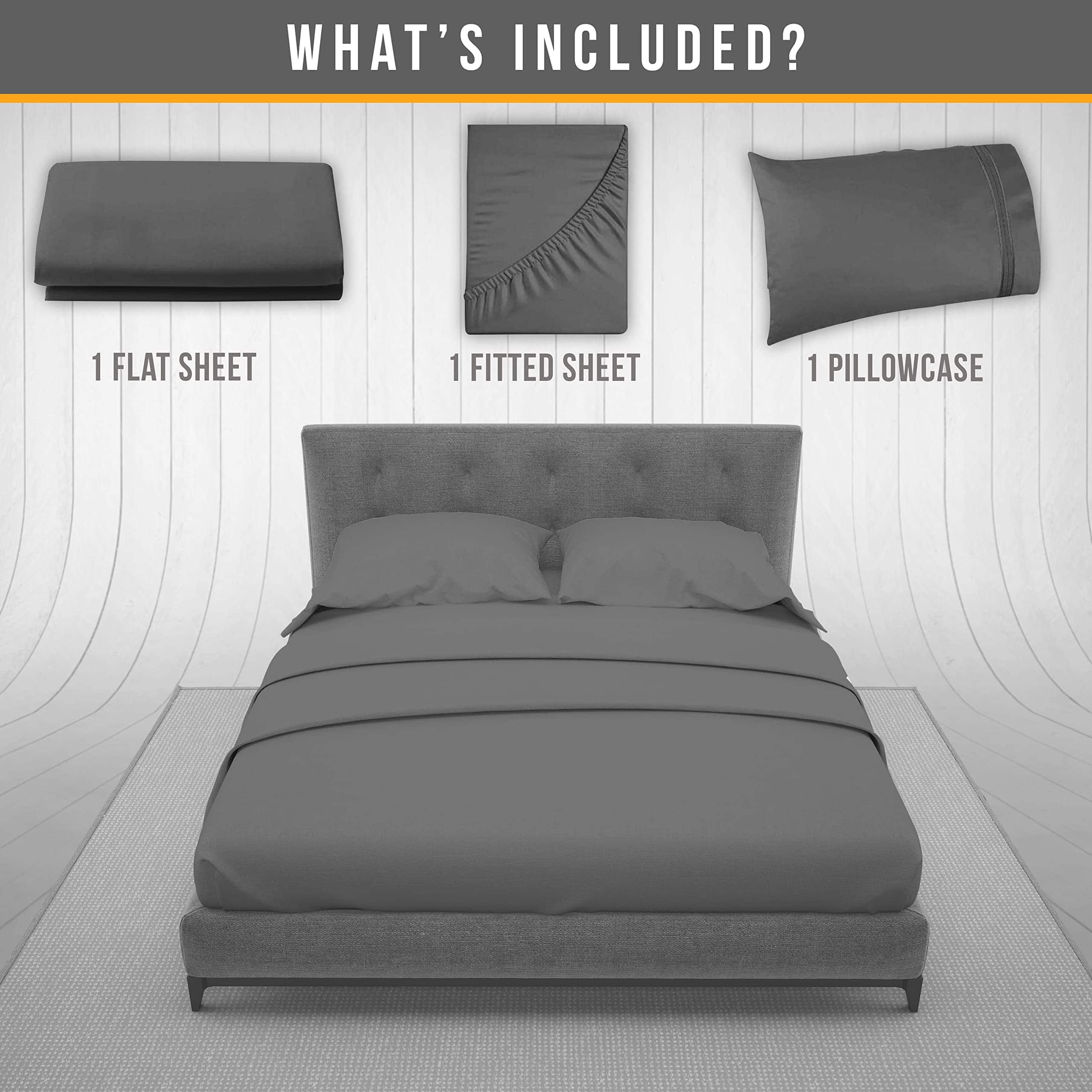 Juego de sábanas para cama individual Abeero Home - Juego - Imagen 8