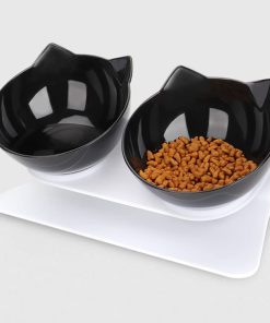 Tazón ortopédico anti vómitos para gatos elevado con