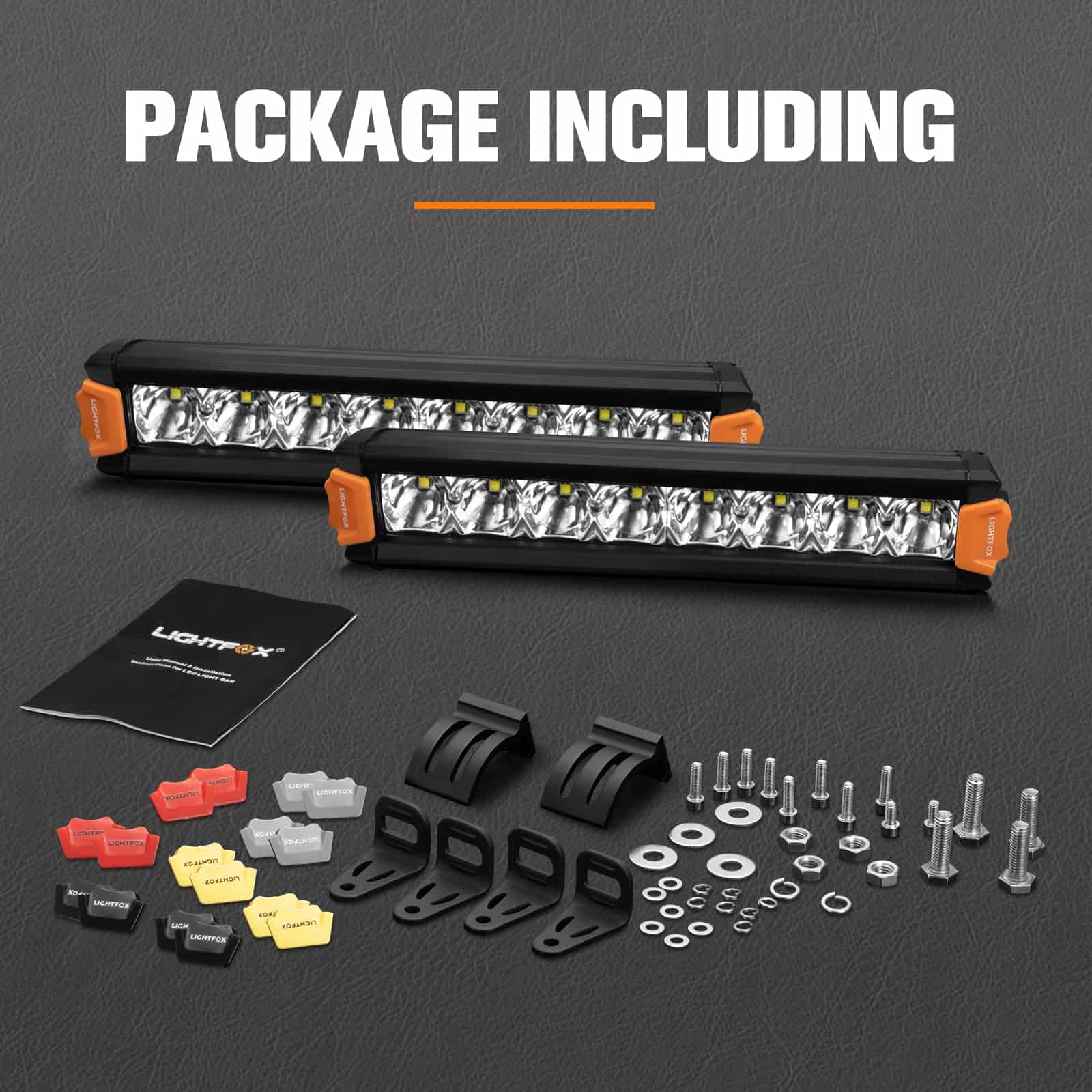 Barra de luz LED LIGHTFOX de 8" para camión con conector - Imagen 10