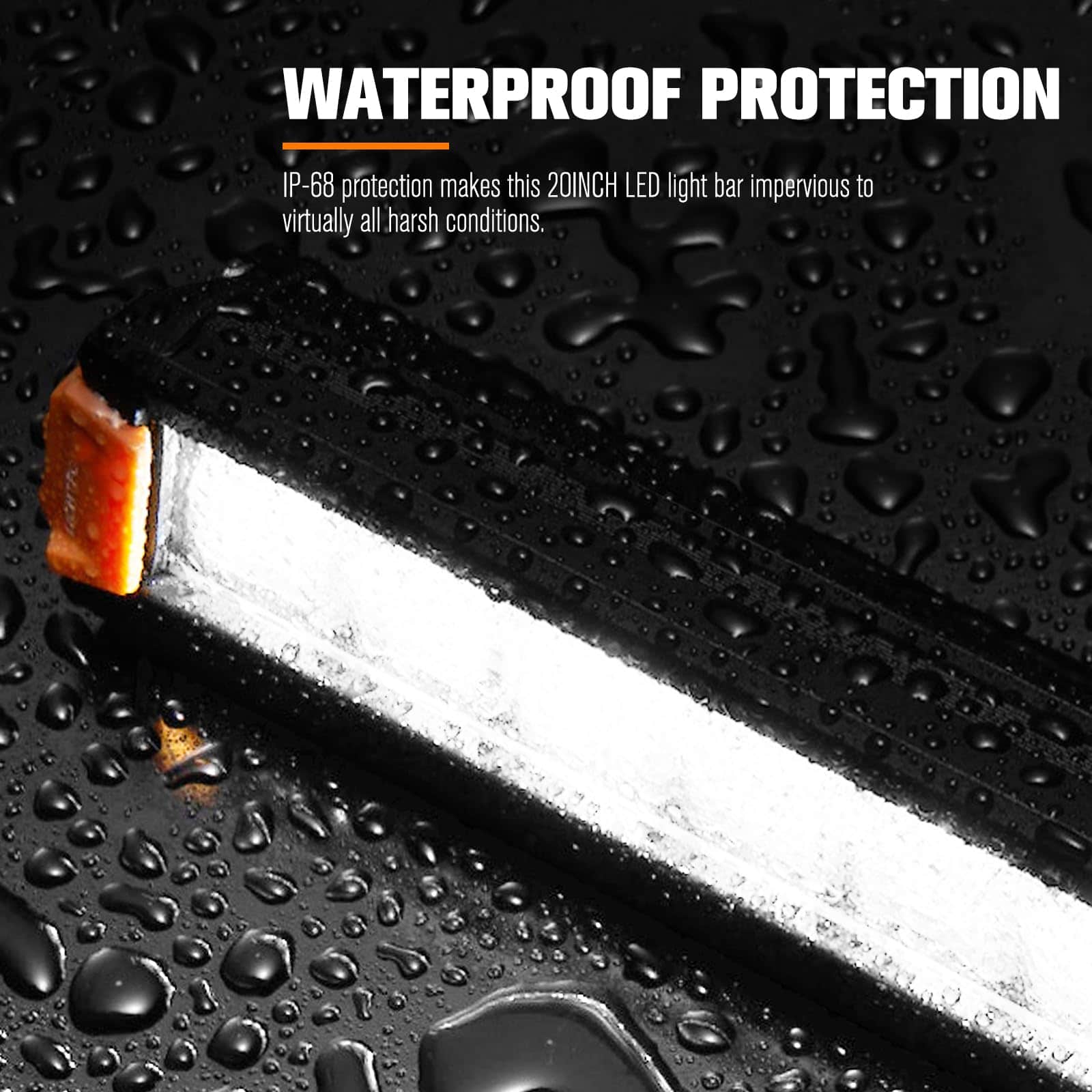 Barra de luz LED LIGHTFOX de 8" para camión con conector - Imagen 5