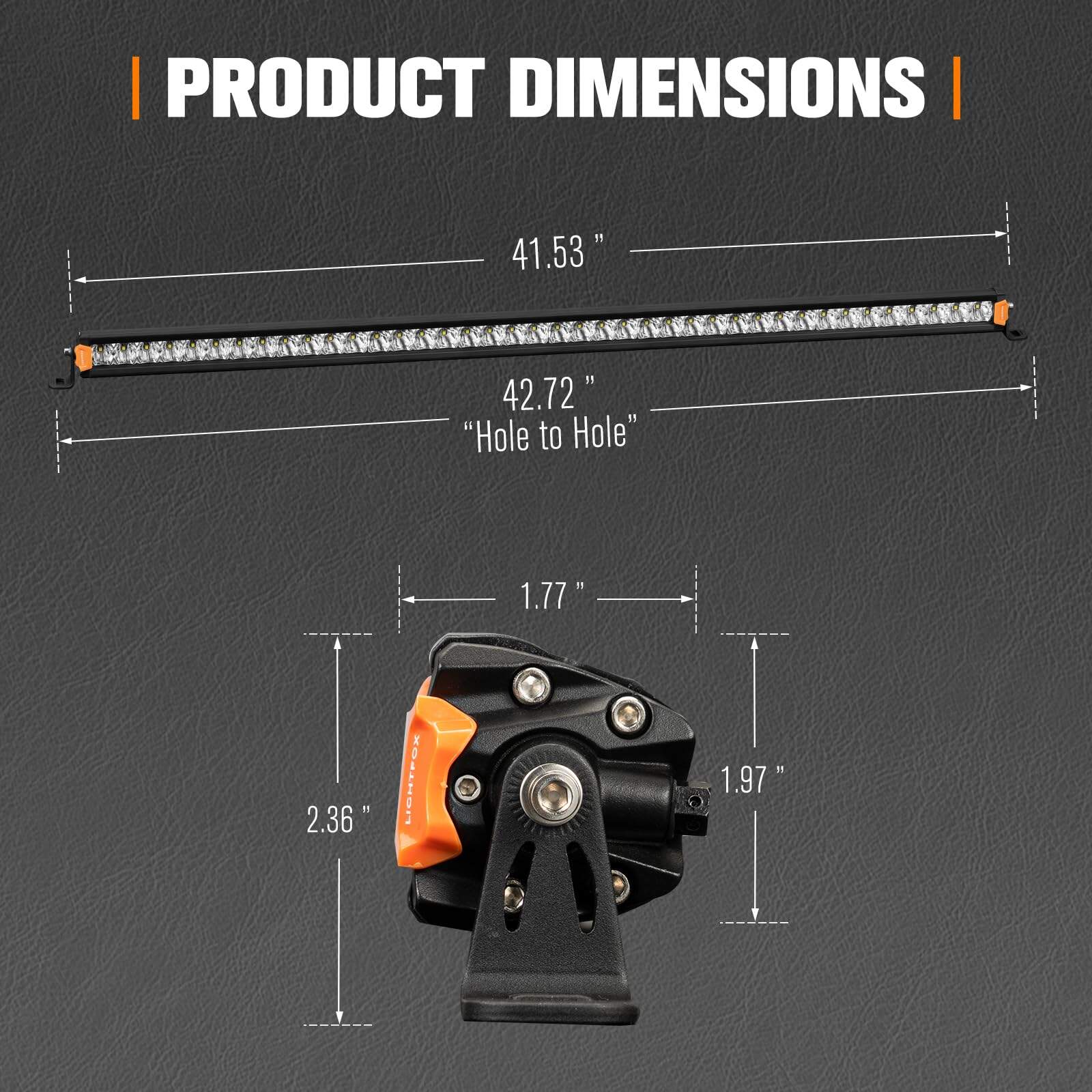 Barra de luz LED LIGHTFOX de 40 pulgadas con conector DT, - Imagen 3