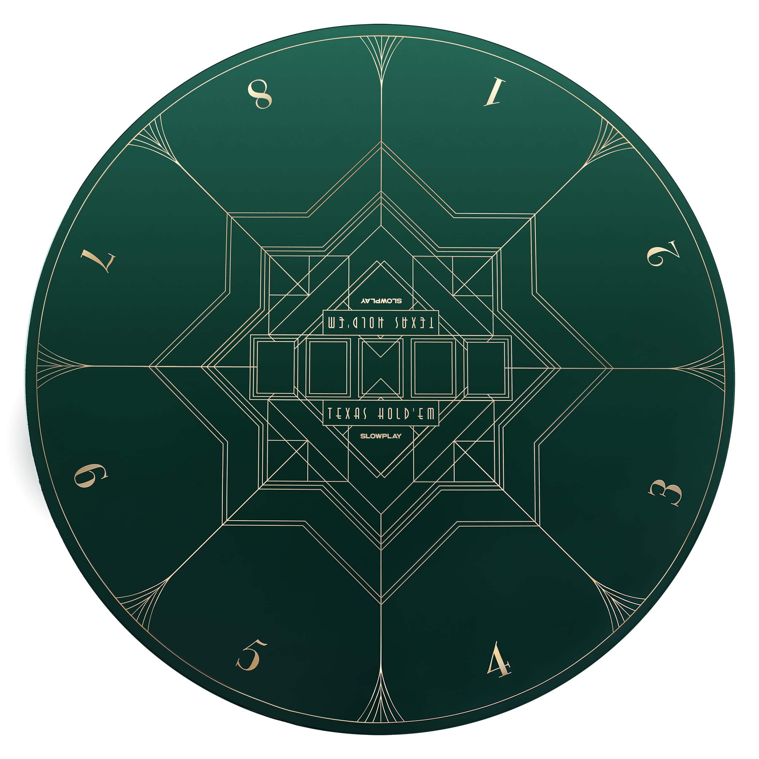 Tapete de póker redondo SLOWPLAY Nash de 47 pulgadas para