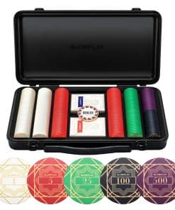 Set de fichas de póker de cerámica SLOWPLAY -300 Fichas Nume