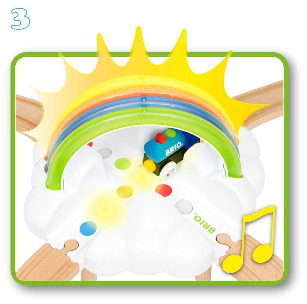 Set Ferroviario Arcoíris My First de Brio con Luces - - Imagen 8