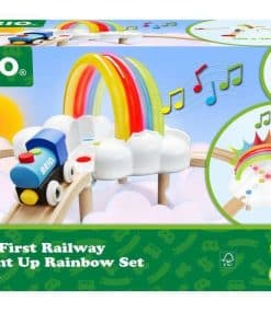 Set Ferroviario Arcoíris My First de Brio con Luces -