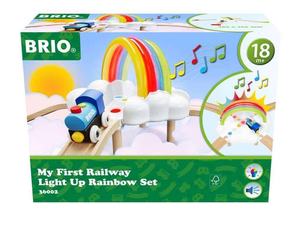 Set Ferroviario Arcoíris My First de Brio con Luces -