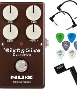 Pedal de Efecto Overdrive NUX 6ixty5ive con Paquete de 2
