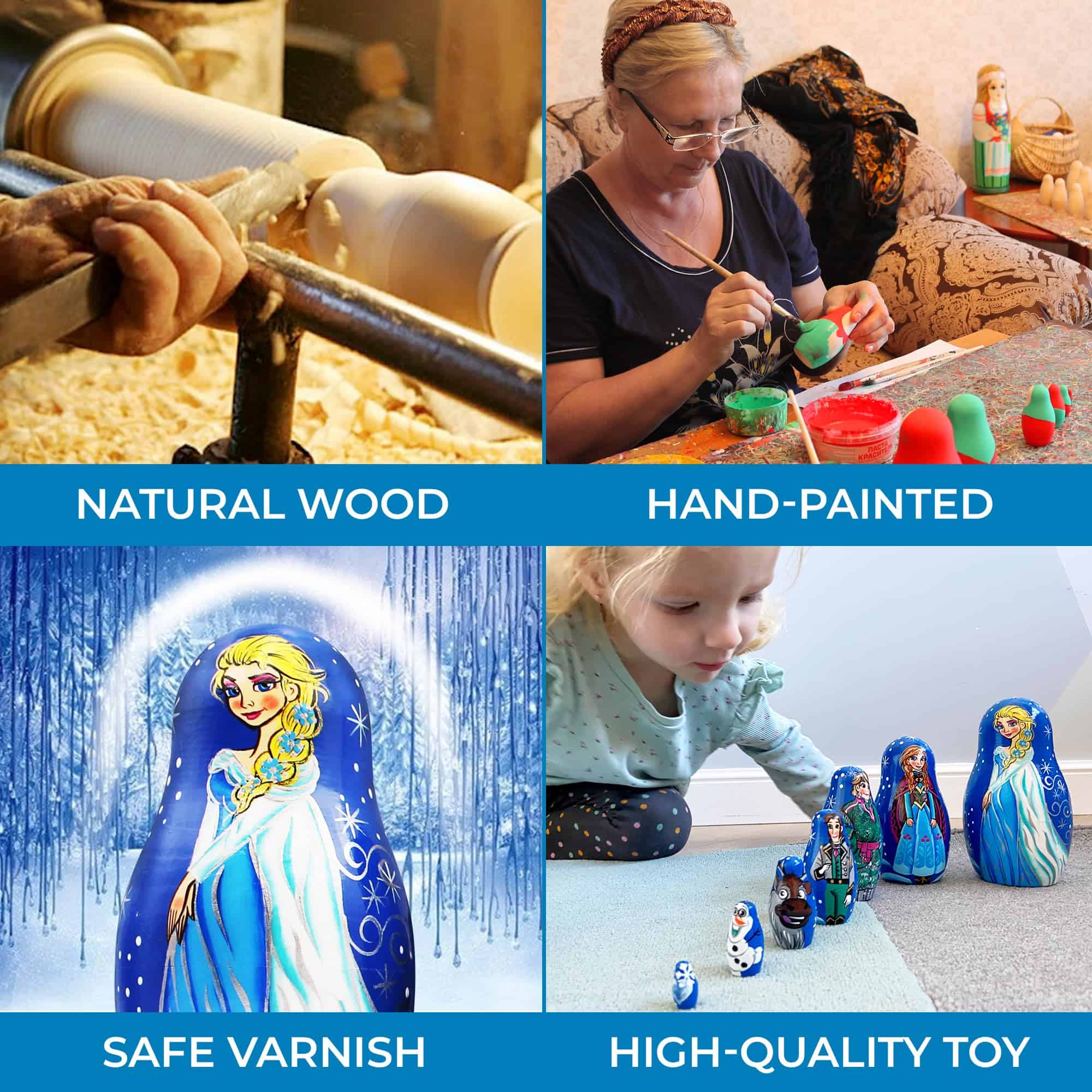 Muñeca Rusa Matryoshka Babushka Hermosos Personajes de - Imagen 5