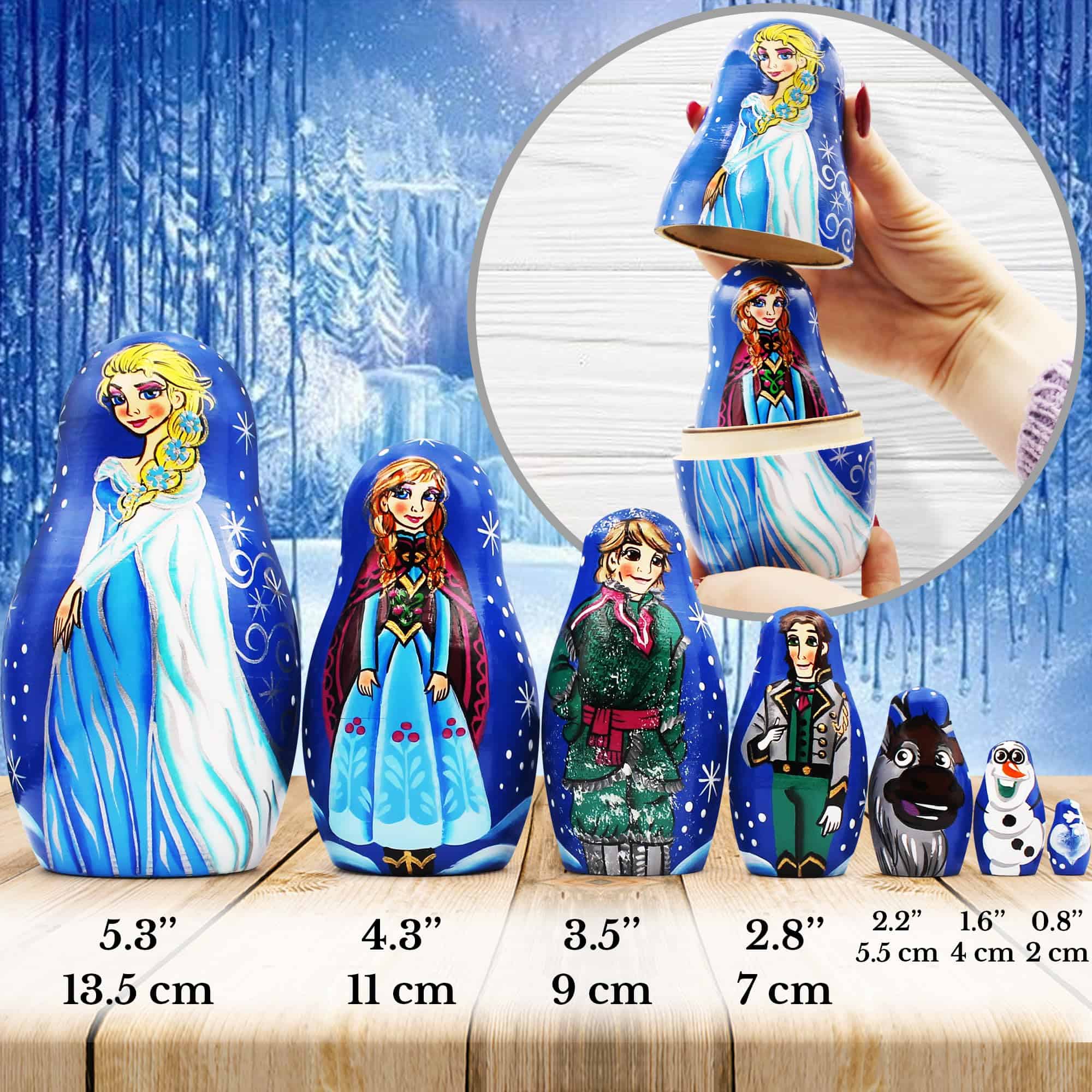 Muñeca Rusa Matryoshka Babushka Hermosos Personajes de - Imagen 4