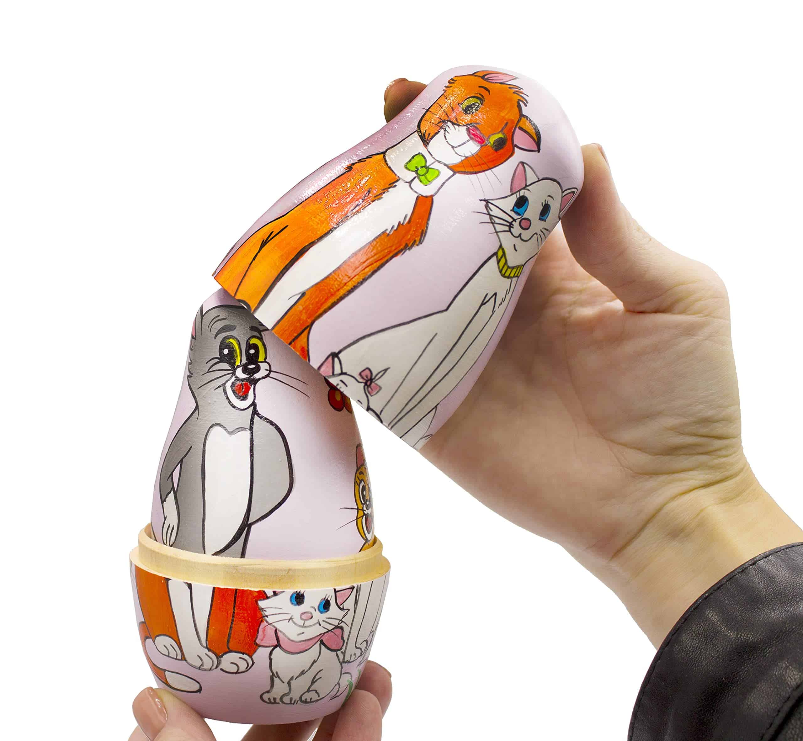 Muñecas Rusas de Gatos de Dibujos Animados Set de 7 piezas - Imagen 8